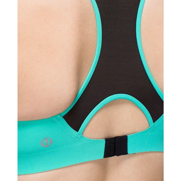 LULULEMON Bitty Bracer B-C Cup Bali In Breeze / Black Size 32A - Picture 3 of 8